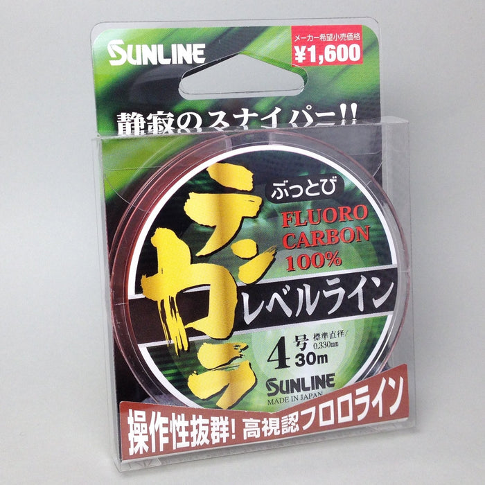 Sunline Fluorocarbon Line Buttobi Tenkara Level 30m #4.0 Orange Fishing Line NEW_1