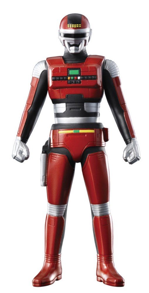 BANDAI Space Sheriff Series Space Sheriff Sharivan PVC Soft Vinyl Action Figure_1