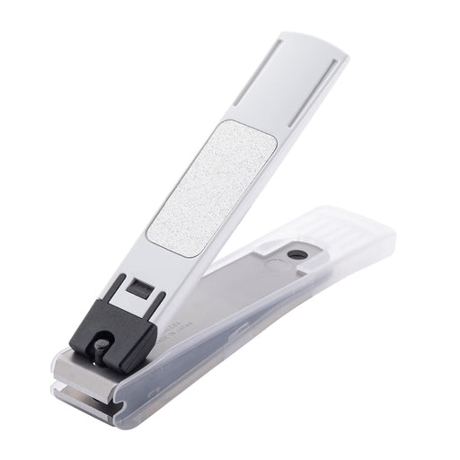 KAI Nail CLIPPER Type001 L White Curve Blade Made in Japan KE0124 StainlessSteel_2