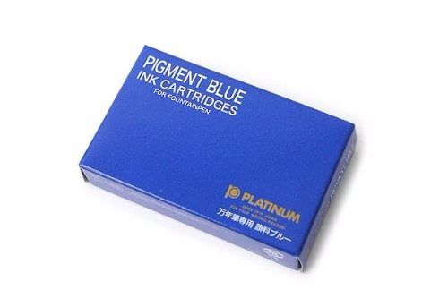 PLATINUM Fountain Pen SPG-500 Cartridge Type Pigmented Blue Ink 10 pcs NEW_1
