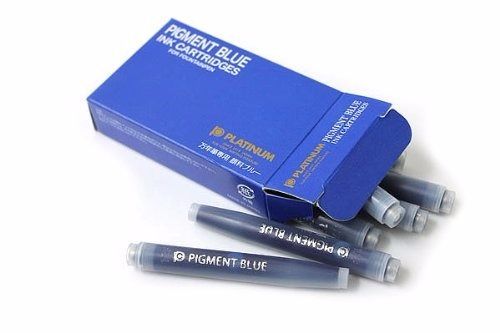 PLATINUM Fountain Pen SPG-500 Cartridge Type Pigmented Blue Ink 10 pcs NEW_2