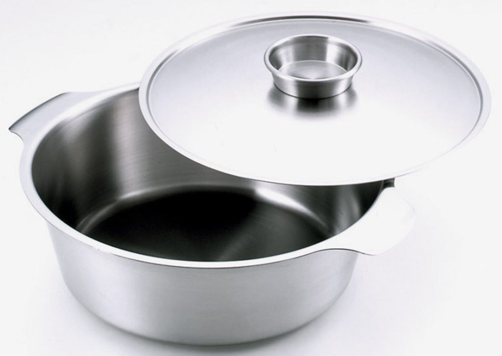 Yoshikawa zei Stainles Steel Shabu Shabu Nabe Pot 26cm SJ1678 Boiled Slice Pork_2
