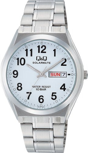 CITIZEN Q & Q Watch SOLARMATE Solar power waterproof white H010-204 Men's NEW_1