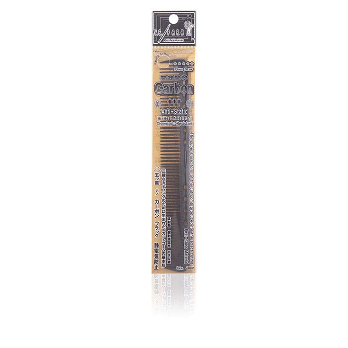 Y.S. PARK Professional Fine Cutting Comb YS-339 Graphite nano carbon Black NEW_2