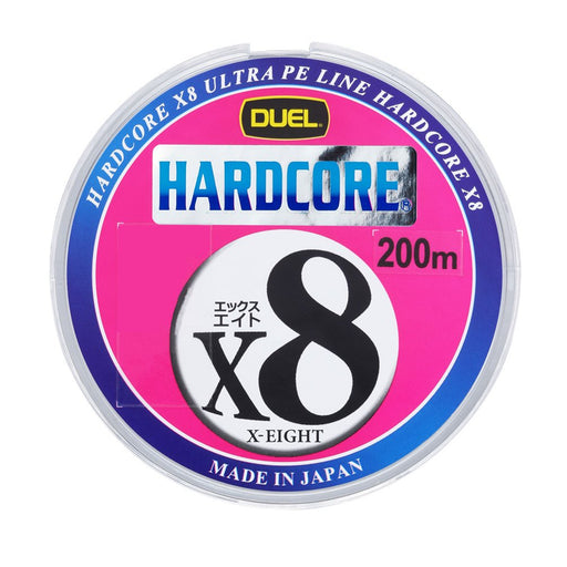 Duel PE line hardcore X8 200m #0.8 16lb silver H3256-S Saltwater Fishing NEW_1