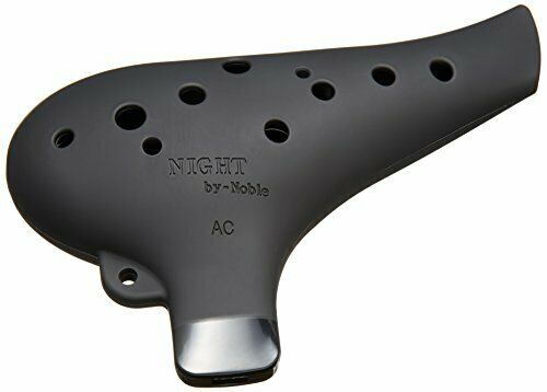 NIGHT by Noble Night Ocarina plastic AC black rubber finish NEW from Japan_1
