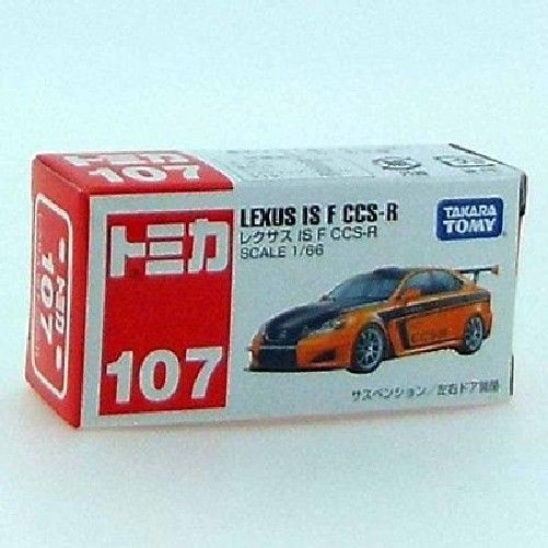 TAKARA TOMY TOMICA No.107 1/66 Scale LEXUS IS F CCR-S (Box) NEW from Japan F/S_2