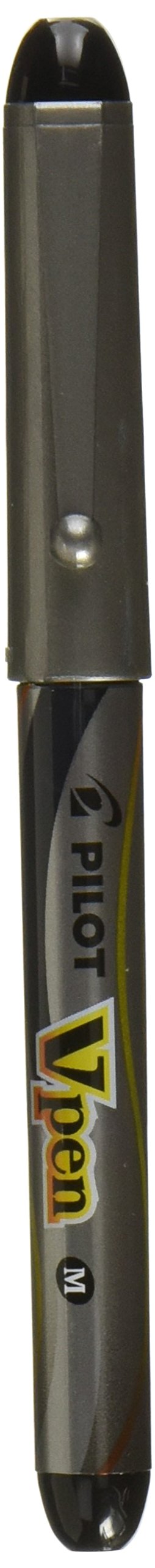 Pilot Vpen Medium Point disposable Fountain Pen Black ‎SVP-20MS-B Resin Axis NEW_1