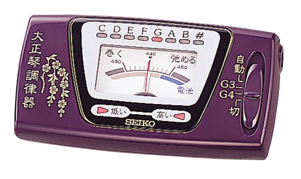 SEIKO Taisho Koto tuning instrument with soft case ‎ST-300 PRP Battery ...