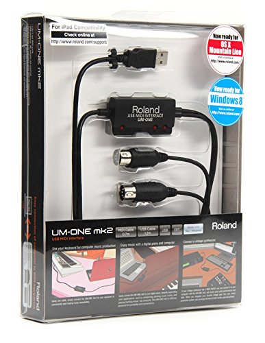 Roland USB MIDI Interface UM-ONE MK2 MIDI In/Out Cable, USB Cable NEW from Japan_2