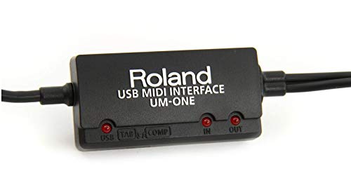 Roland USB MIDI Interface UM-ONE MK2 MIDI In/Out Cable, USB