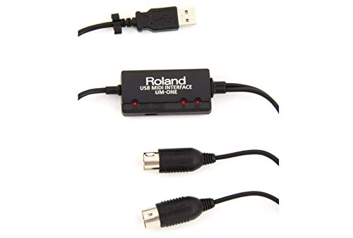 Roland USB MIDI Interface UM-ONE MK2 MIDI In/Out Cable, USB