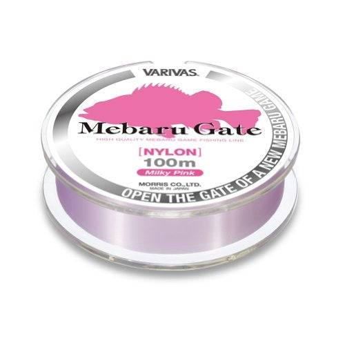 MORRIS VARIVAS Mebaru Gate Nylon Line 100m #0.6 2.5lb Milky Pink Saltwater NEW_1