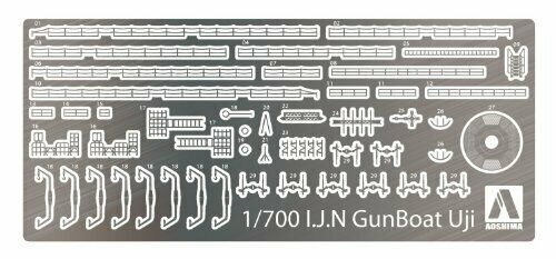 Aoshima IJN Gunboat Uji SD 1/700 Scale Plastic Model Kit NEW from Japan_1