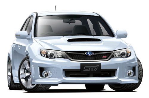 Aoshima SUBARU GRB Impreza WRX STI 5door '10 Satin White Pearl Plastic Model Kit_1