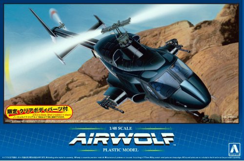 Aoshima Movie Mecha Series No.SP6 Airwolf Helicopter MODEL KIT AOS05590 1/48 NEW_3