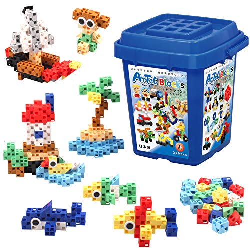 ArTec Block Bucket Vivid 220 Piece 76536 NEW from Japan_1