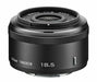 Nikon single-focus lens 1 NIKKOR 18.5mm f / 1.8 Black Nikon CX Format Only NEW_1