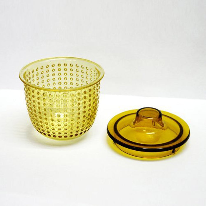 KINTO UNITEA UNIMUG with Plastic Strainer and Lid 350ml Yellow Glass 22915 NEW_4