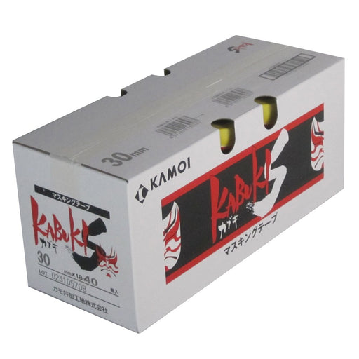 KAMOI Masking Tape BOX (40 Rolls) 30mm x18m Kabuki-S 4Rolls x 10packs 2.24kg NEW_1