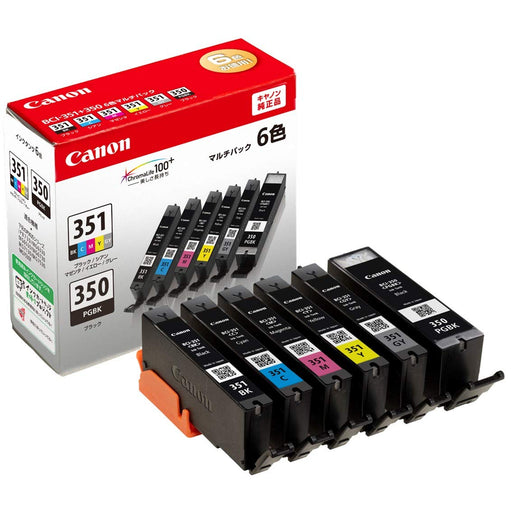 Canon genuine ink cartridge BCI-351(BK/C/M/Y/GY)+BCI-350 BCI-351+350/6MP NEW_1