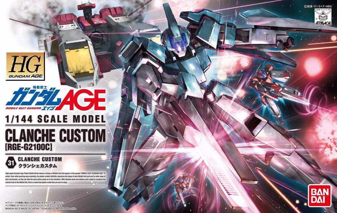 BANDAI 1/144 HG Gundam AGE 31 RGE-G2100C CLANCHE CUSTOM Plastic Model Kit NEW_1