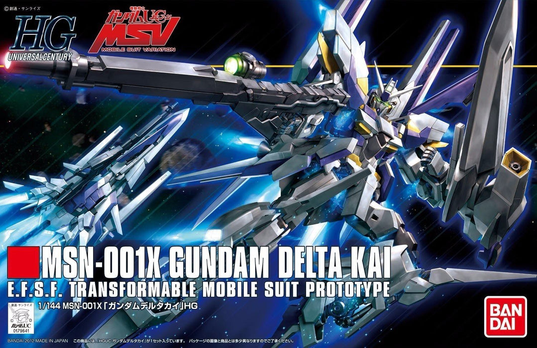 BANDAI HGUC 1/144 MSN-001X GUNDAM DELTA KAI Plastic Model Kit Gundam UC MSV_1