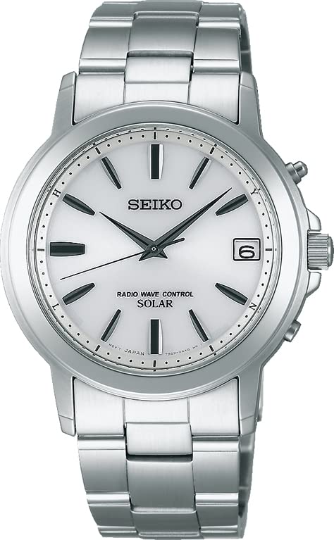 SEIKO SPIRIT SBTM167 Solar Men's Watch Stainless Steel Band Silver Day Indicator_1