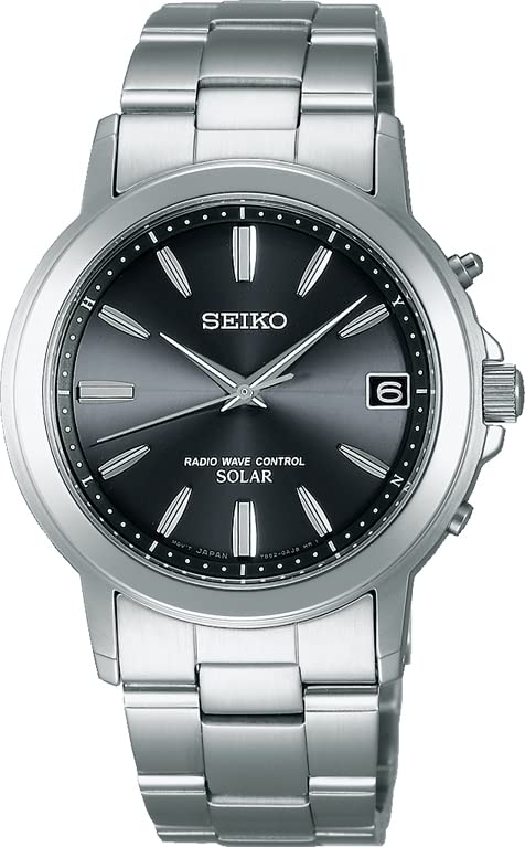 SEIKO SPIRIT SBTM169 Solar Radio Men's Watch Date Indicator Stainless Steel NEW_1