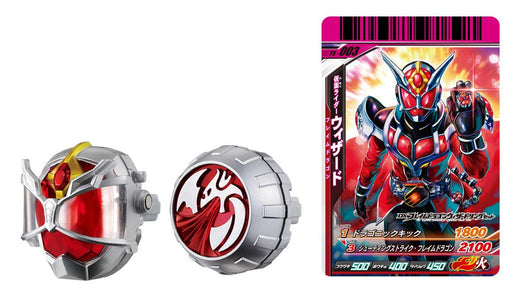 Bandai Kamen Rider Wizard DX flame dragon wizard ring with Ganbaride Card NEW_1