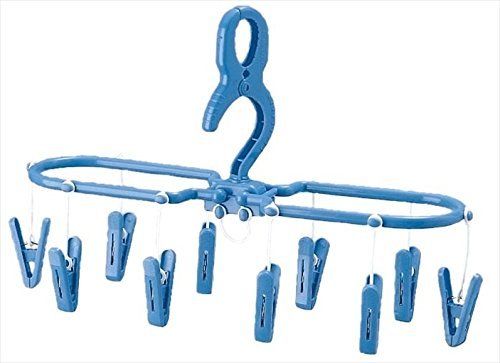 NK Laundry hanger Made in Japan 149 Light blue Gift: 10 stainless steel NEW_1