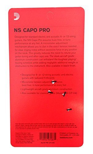 Planet Waves by D'Addario Planet Waves Capo Tasto NS Capo PW-CP-02S Silver NEW_3