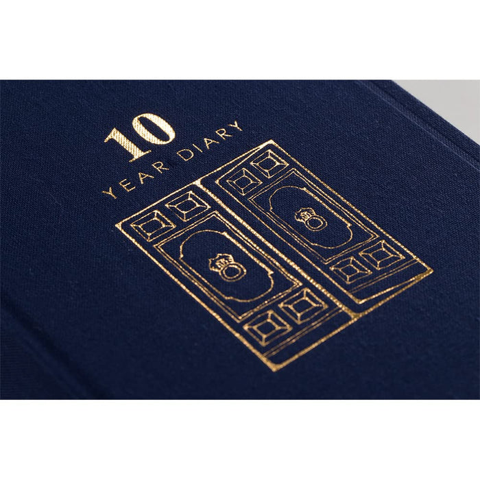 Midori Diary 10 Years Continuous Door Navy Blue 12397006 H185XW128XD43mm NEW_7