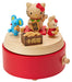 Sanrio 577871 Hello Kitty Wooden Music Box Luckey Cat H9151 Red Brown spinning_1