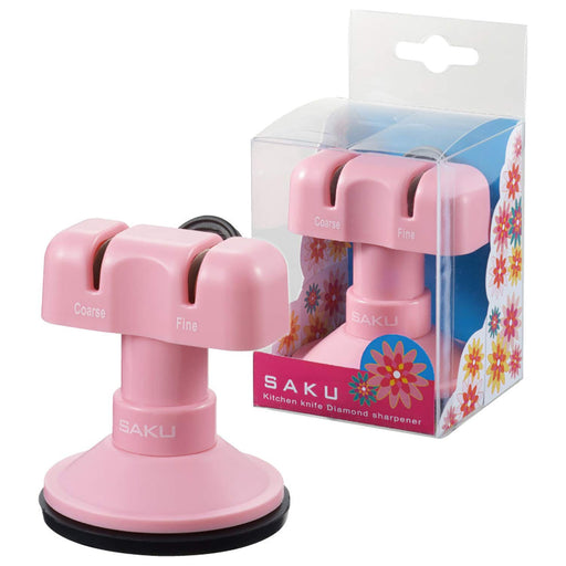 Naniwa Ebi SAKU diamond sharpener simple knife sharpener QY-0020 Pink ABS NEW_2