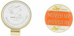 Up Lark golf ball marker ball marker Snoopy Never up orange NEW from Japan_1