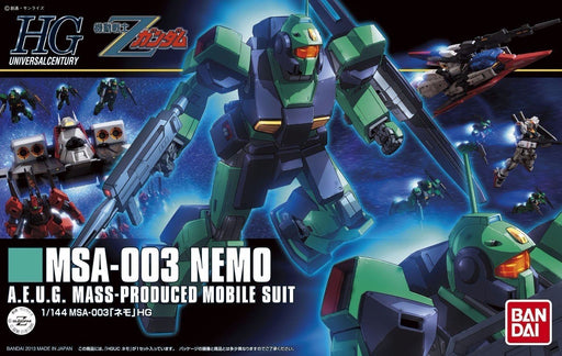 BANDAI HGUC 1/144 MSA-003 NEMO Plastic Model Kit Mobile Suit Z Gundam from Japan_1