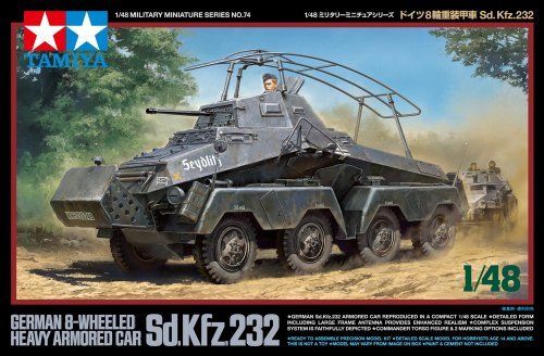 TAMIYA 1/48 German 8-wheels Heavy Armored Car Sd.Kfz.232 Model Kit NEW Japan_2