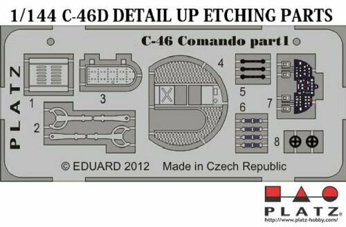 Platz 1/144 Detail Up Etching Parts for J.A.S.D.F C-46D Plastic Model Kit NEW_1