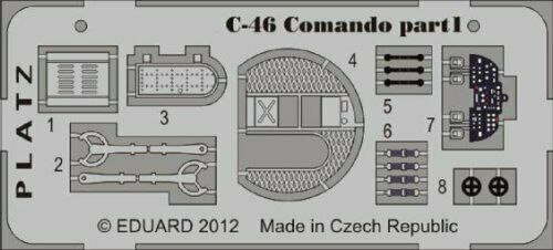 Platz 1/144 Detail Up Etching Parts for J.A.S.D.F C-46D Plastic Model Kit NEW_2