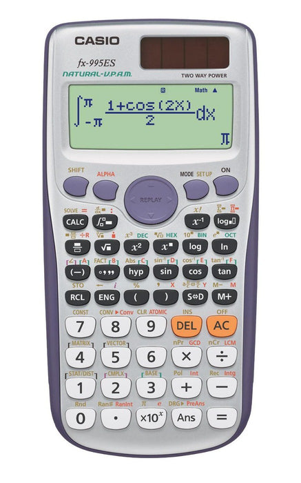 Casio Scientific Calculator Math 572 Functions 10 Digits fx-995ES-N Silver NEW_1