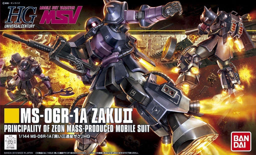 BANDAI HGUC 1/144 MS-06R1A ZAKU II BLACK TRI-STARS USE Plastic Model Kit Japan_1