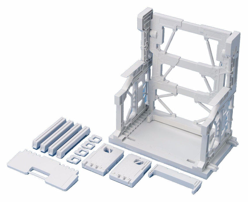 BANDAI Builders Parts 1/144 SYSTEM BASE 001 White Plastic Model Kit NEW Japan_2