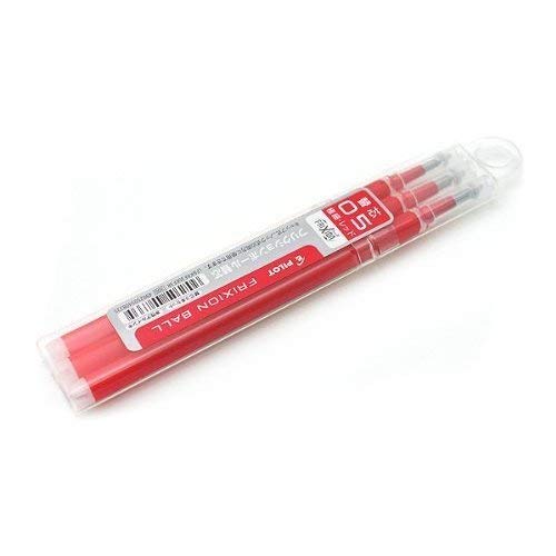PILOT FRIXION BALL 0.5mm RED Ink 3-Refills x 10-Pack ‎LFBKRF30EF3R NEW_2