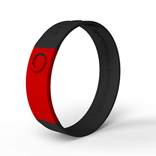C-PRIME BURN (L, RED / BLACK / black) Silicone rubber sports bracelet NEW_1