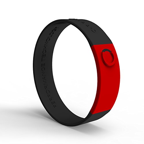 C-PRIME BURN (L, RED / BLACK / black) Silicone rubber sports bracelet NEW_3
