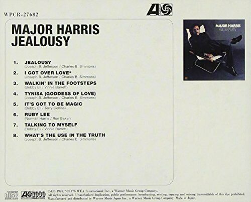 [CD] Warner Music Japan jealousy CD MAJOR HARRIS NEW_2