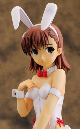 Toaru Kagaku no Raingun Mikoto Misaka Bunny Ver 1/4 PVC figure FREEing Japan_5