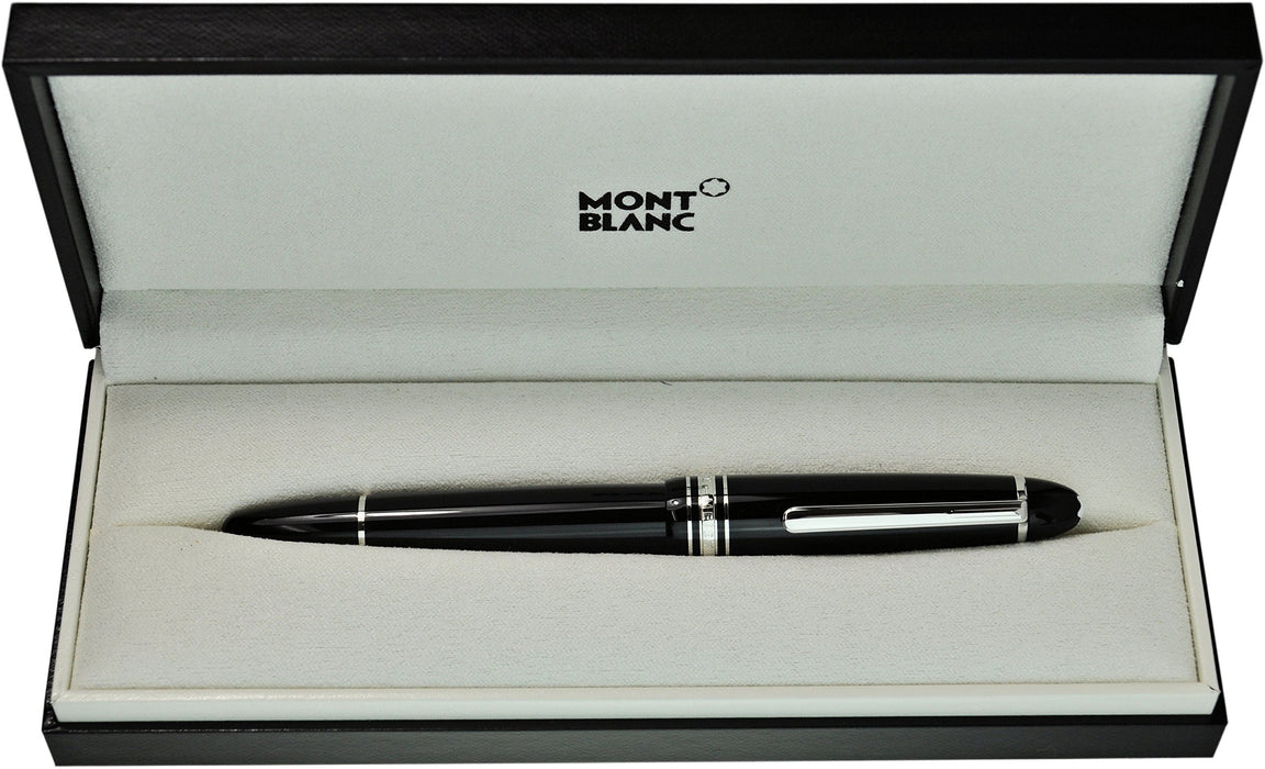 MONTBLANC Fountain Pen P146bk (F) Fine Point Meisterstik Le Grand Black Platinum_3
