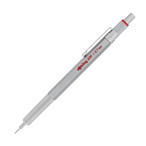 rOtring mechanical pencil rOtring 600 0.7mm Silver 1904-444 Full Metal Body NEW_1